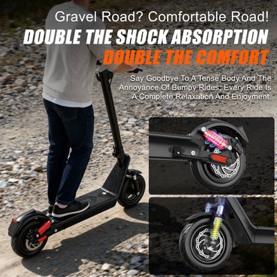 HX X9B 1000W Off-Road Electric Scooter with 48V 20Ah Battery, 10" Tires, 40KM/H