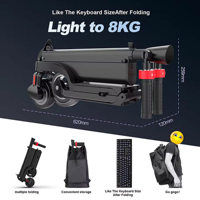 HX X6 Faltbarer E-Scooter – Kompakter Elektro Scooter für Stadt, Pendeln & Reisen